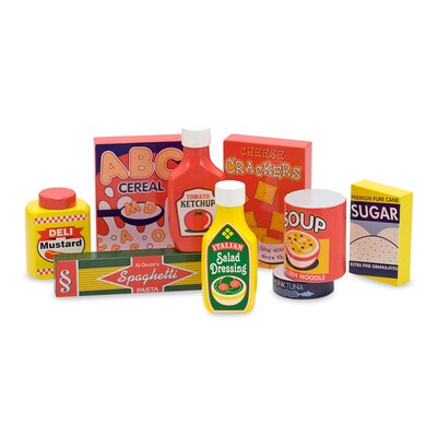 Melissa & Doug® Wooden Dry Goods Pantry Set