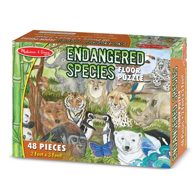 Melissa & Doug® Floor Puzzle, Endangered Species