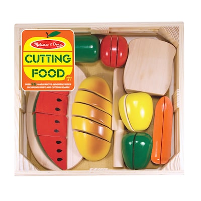 Melissa & Doug® Wooden Cutting Play Food Set