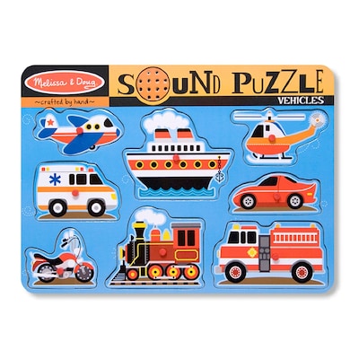 Melissa & Doug® Vehicles Sound Puzzle