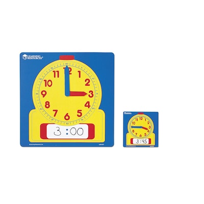 Learning Resources® 12 Write-On/Wipe-Off Demonstration Clock, Grades Toddler - 2nd