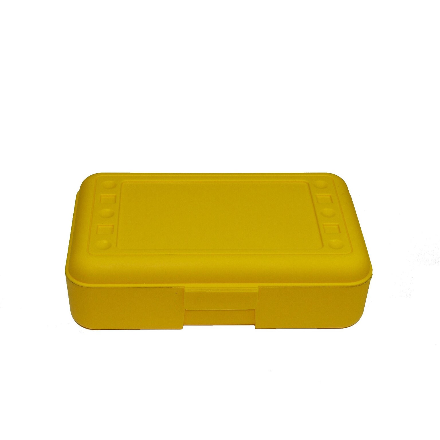 Romanoff Products 8 1/2 x 5 1/2 x 2 1/2 Pencil Box, Yellow, 12/Bd