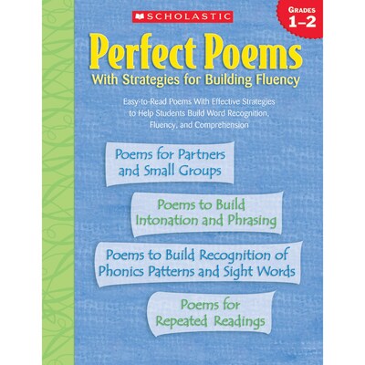 Scholastic® Perfect Poems With Strategies For Building Fluency Grade 1-2 Book, Poetry