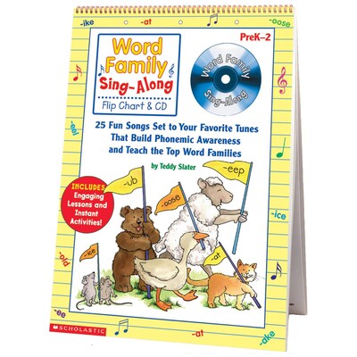 Word Family Sing-Along Flip Chart & CD (SC-0439456703)