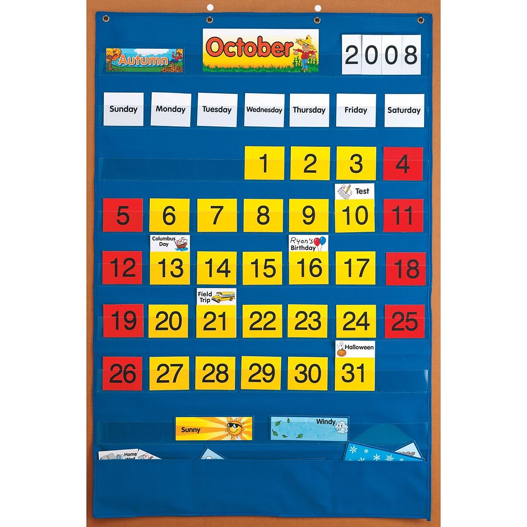 20" X 16" ler2523 Learning Resources Double-sided Tabletop Pocket Chart 