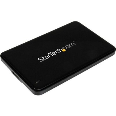 Startech Slim 2.5 SATA Hard Drive Enclosure, USB 3.0, Black (S2510BPU337)