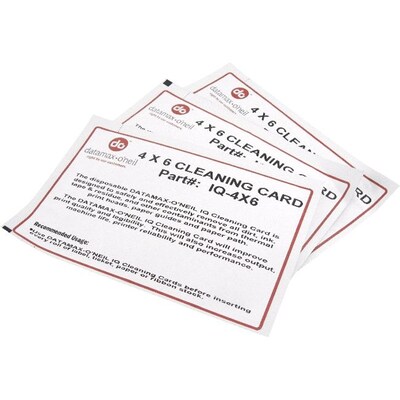 DATAMAX MEDIA Printhead IQ-4X6 Cleaning Card, 25-Count