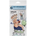 Art Impressions 7 x 4 People Cling Stamp, Cake Popper Set