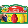 Crayola® My First Crayola® Easy Grip Egg Shaped Crayons, 3/Pack