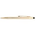 Uchida® St.Tropez Petite 4 1/8L 2-in-1 Stylus & Pen With Black Ink, Gold Barrel