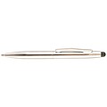 Uchida® St.Tropez Petite 4 1/8L 2-in-1 Stylus & Pen With Black Ink, Silver Barrel