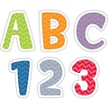 Creative Teaching Press® Uppercase 2 Letter Sticker, Chevron Solids, 74/Pack