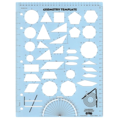 Learning Advantage Binder Geometry Template, Light Blue (CTU7826)