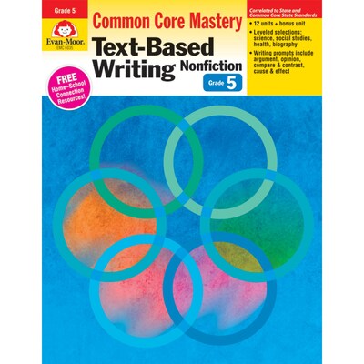 Evan-Moor® Text-Based Writing: Common Core Mastery Book, Grade 5th