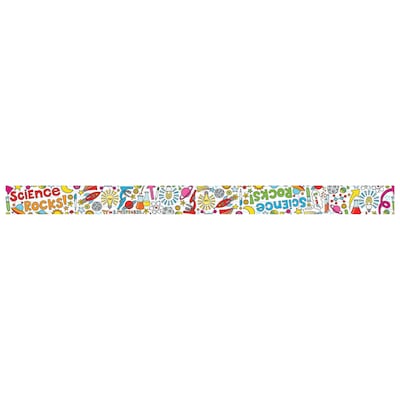 Edupress® Kindergarten - 8th Grade Bulletin Board Border, Science Rocks Spotlight, 12/Pack