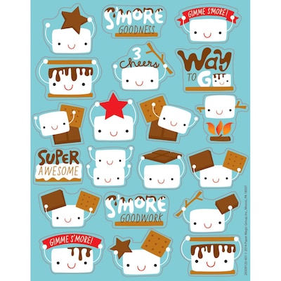 Eureka Scented Sticker, Marshmallow, 80/Pack (EU-650912)