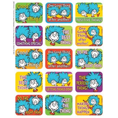 Eureka Success Sticker, Dr. Seuss™ Thing 1 and 2, 120/Pack (EU-657413)