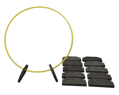 Spectrum™ Candy-Striped EVA Foam Hoop Holders, 12/Pack