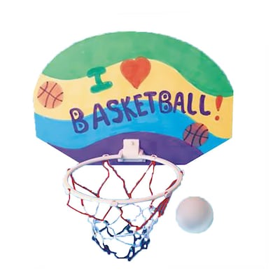 S&S Worldwide 2 Points! Basketball Hoops Craft Kit, 12/Pack