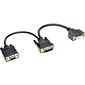Tripp Lite® 0.5' DVI-D to VGA Male/Female Digital Y Splitter Cable; Black