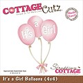 CottageCutz® 4 x 4 Steel Die, Its A Girl Balloons