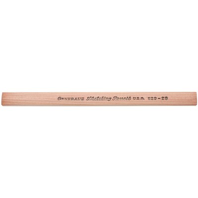 General Pencil® Flat Sketching Pencils, #2B Medium Degree, 12/Pack