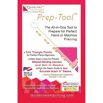 Guidelines4quilting™ Prep Tool Point Trimmer and Scant Quarter Inch Tool