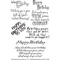 My Sentiments Exactly 4 x 6 Clear Stamp, Inspirational Birthday