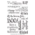 My Sentiments Exactly 4 x 6 Clear Stamp, Halloween