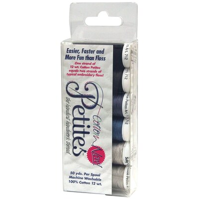 Sulky® Sampler 12 Weight Cotton Petites, Black/Gray Assortment