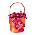 Lillian Rose™ Flower Basket, Hot Pink/Orange