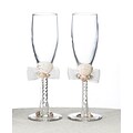 Lillian Rose™ Seashell Toasting Glasses, Ivory, 2/Set