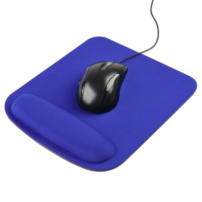 Insten Wrist Comfort Cushion Mousepad For Optical/Trackball Mouse, Blue