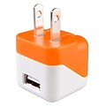 Insten® USB Mini Travel Charger, Orange