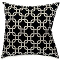 Majestic Home Goods Indoor Links Large Pillow; Black