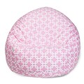 Majestic Home Goods Indoor Links Cotton Duck/Twill Small Classic Bean Bag Chair, Soft Pink