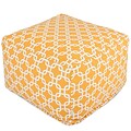 Majestic Home Goods Outdoor Polyester Links Large Ottoman, Yellow