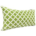 Majestic Home Goods Indoor/Outdoor Bamboo Small Pillow; Sage