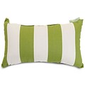 Majestic Home Goods Indoor/Outdoor Vertical Stripe Small Pillow; Sage