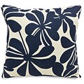 Majestic Home Goods Indoor/Outdoor Plantation Large Pillow; Navy Blue