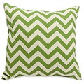 Majestic Home Goods Indoor/Outdoor Chevron Large Pillow; Sage