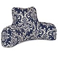 Majestic Home Goods Outdoor/Indoor French Quarter Reading Pillow; Navy Blue