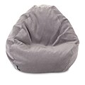 Majestic Home Goods Indoor Villa Polyester Micro-Velvet Small Classic Bean Bag Chair, Vintage