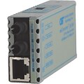 Omnitron miConverter 10/100 ST Single-Mode 30 Km US AC Powered Ethernet Media Converter