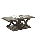 Coaster® 16 3/4 Wood C-Shaped Coffee Table; Dark Cappuccino