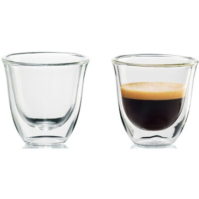 Delonghi® 2 oz. Espresso Thermo Glasses, Clear