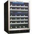 Silhouette 5.1 Cu. Ft. Wine Cooler, Black/Stainless Steel (DWC518BLS)