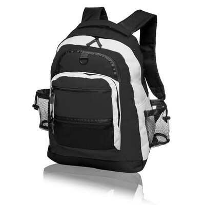 Natico Originals Sports and Travel Multi Pocket Backpack, Black