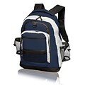 Natico Originals Sports and Travel Multi Pocket Backpack, Blue