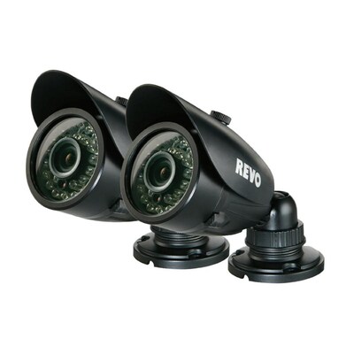 REVO™ RCBS30-3BNDL2N 700 TVL Indoor/Outdoor Bullet Surveillance Camera W/100 Night Vision, 2/Pack